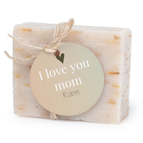 Lot de 6 savons avec étiquettes rondes