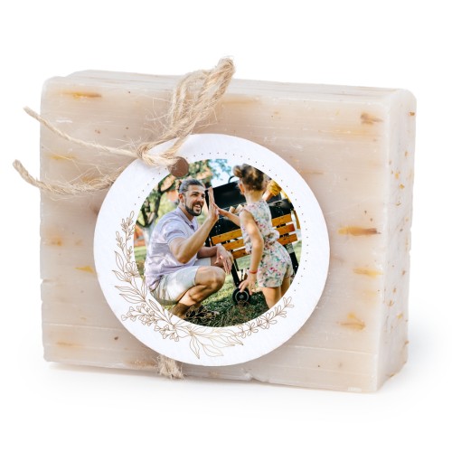 Lot de 6 savons avec étiquettes rondes