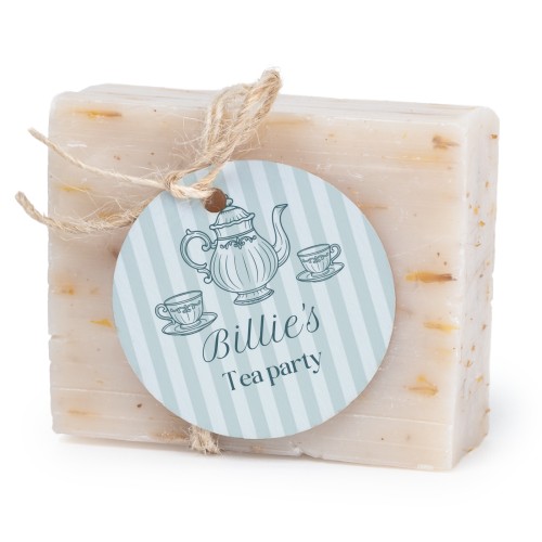 Fast tvål med rund etikett (6 st)