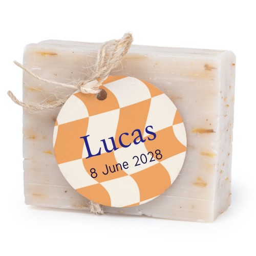 Soap bar with round label (6 pcs)
