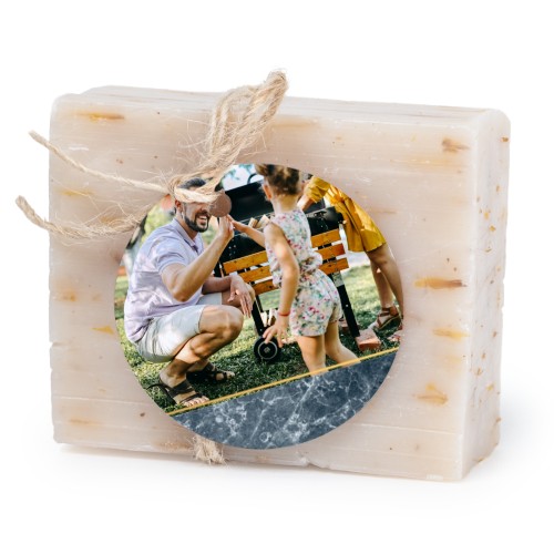 Sæbebar med rund etikette (sæt á 6)