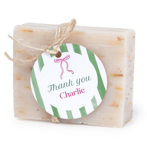 Fast tvål med rund etikett (6 st)