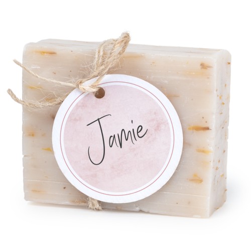 Zeepje met rond label (set van 6)