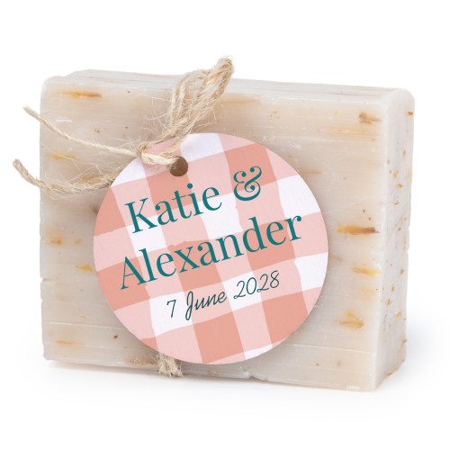 Fast tvål med rund etikett (6 st)