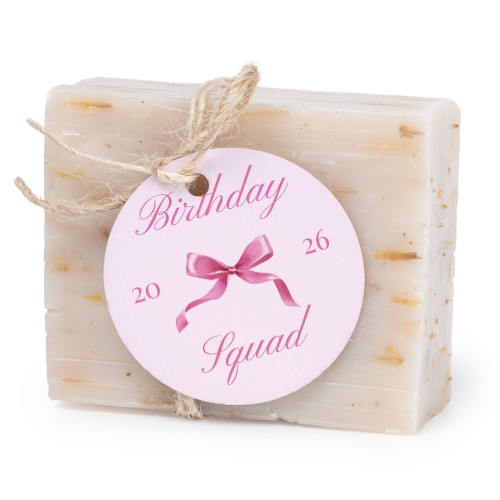 Soap bar with round label (6 pcs)