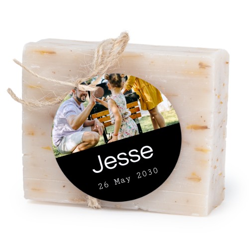 Lot de 6 savons avec étiquettes rondes