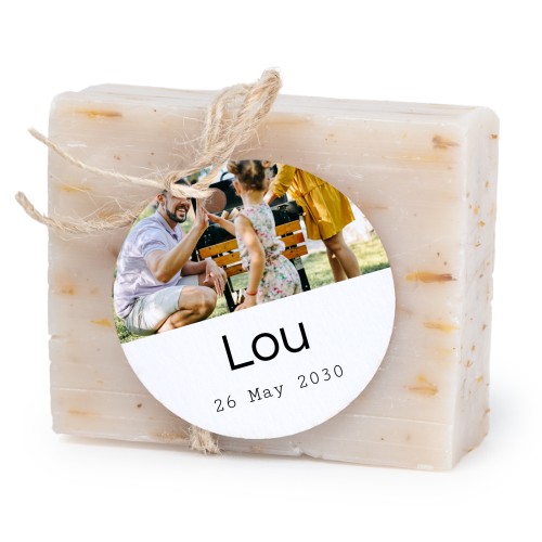 Seife mit rundem Etikett (6er-Set) Seife mit rundem Etikett (6er-Set)