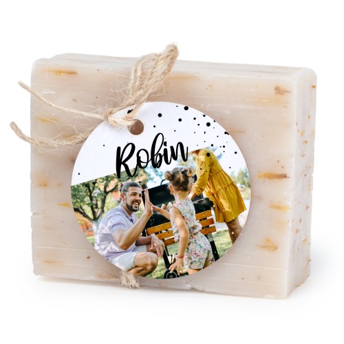 Soap bar with round label (6 pcs)