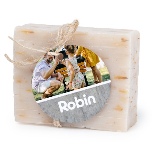 Soap bar with round label (6 pcs)