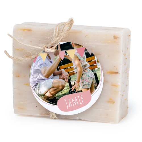 Soap bar with round label (6 pcs)