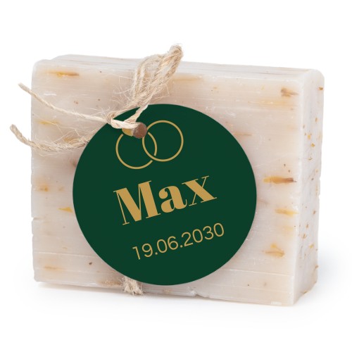 Soap bar with round label (6 pcs)