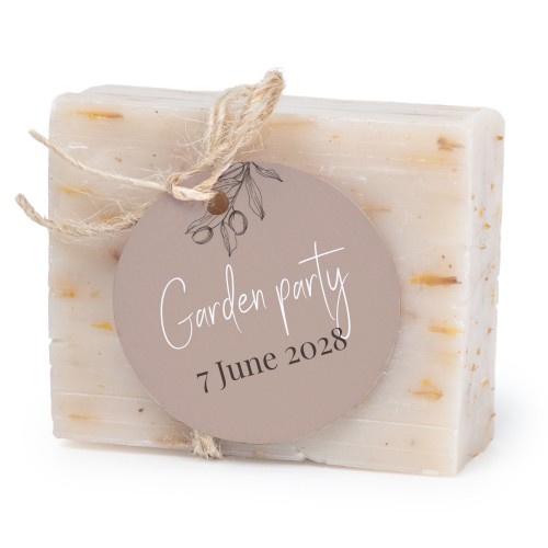 Soap bar with round label (6 pcs)