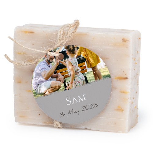 Soap bar with round label (6 pcs)