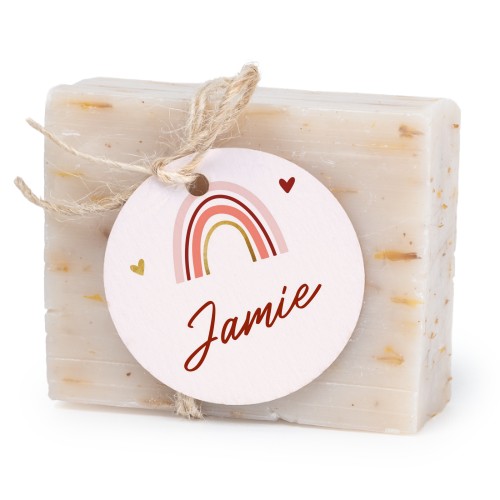 Soap bar with round label (6 pcs)