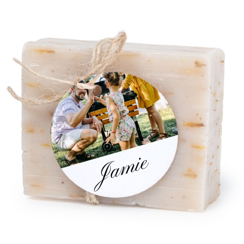 Lot de 6 savons avec étiquettes rondes