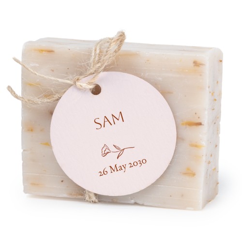 Soap bar with round label (6 pcs) Soap bar with round label (6 pcs)