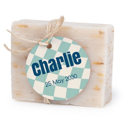 Soap bar with round label (6 pcs)