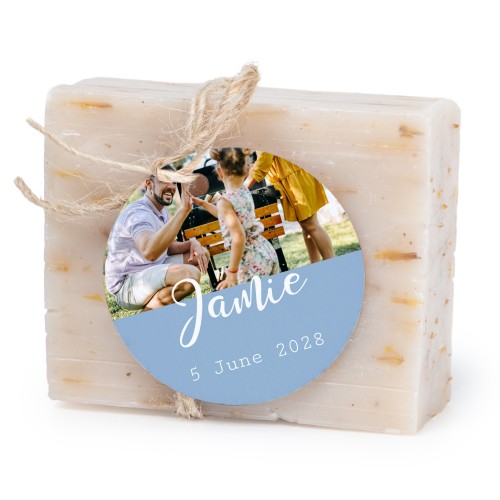 Soap bar with round label (6 pcs)