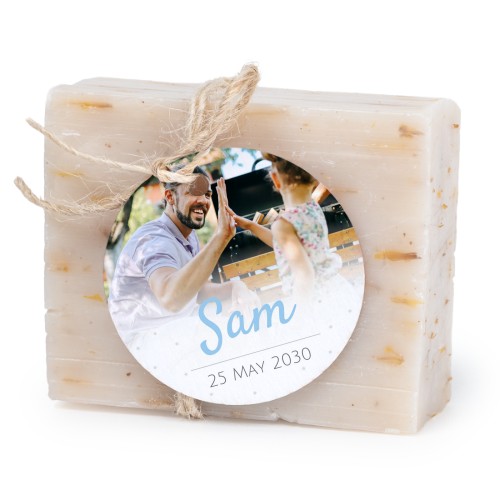 Soap bar with round label (6 pcs)