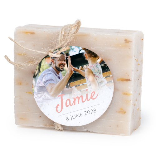 Soap bar with round label (6 pcs)