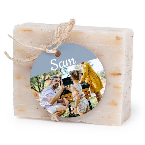 Lot de 6 savons avec étiquettes rondes