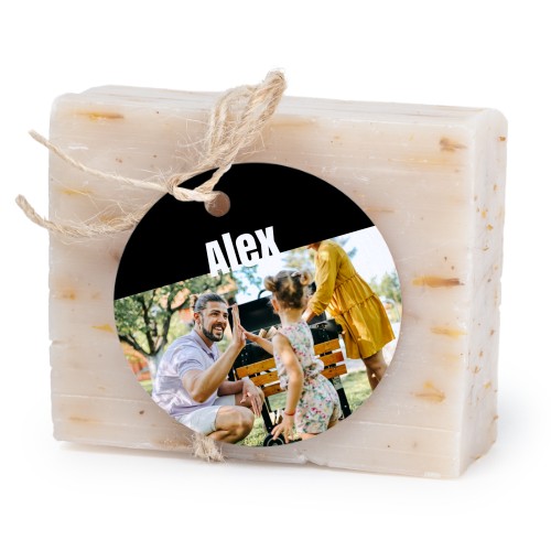 Fast tvål med rund etikett (6 st)