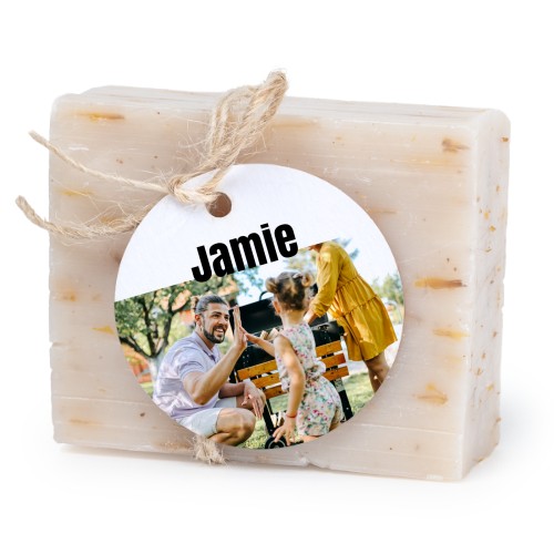 Soap bar with round label (6 pcs)