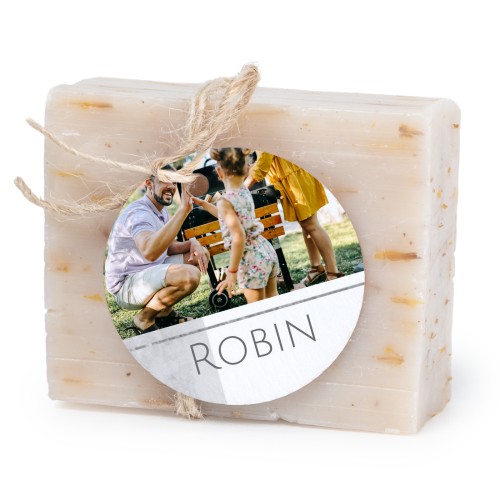 Fast tvål med rund etikett (6 st)