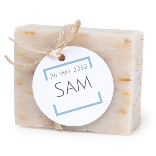 Text On Colored Frame Square