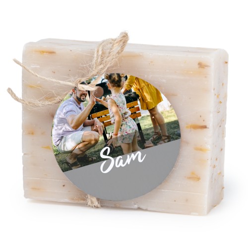 Soap bar with round label (6 pcs)