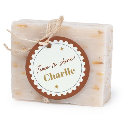 Fast tvål med rund etikett (6 st)