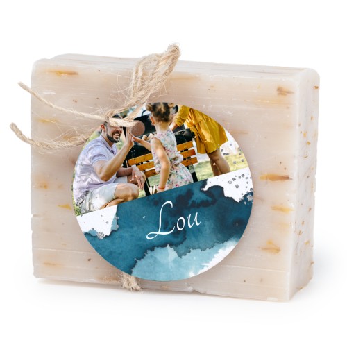 Såpestykke med rund etikett (sett à 6)