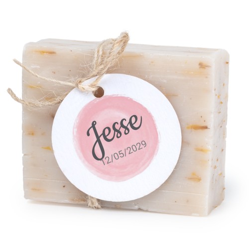 Soap bar with round label (6 pcs)