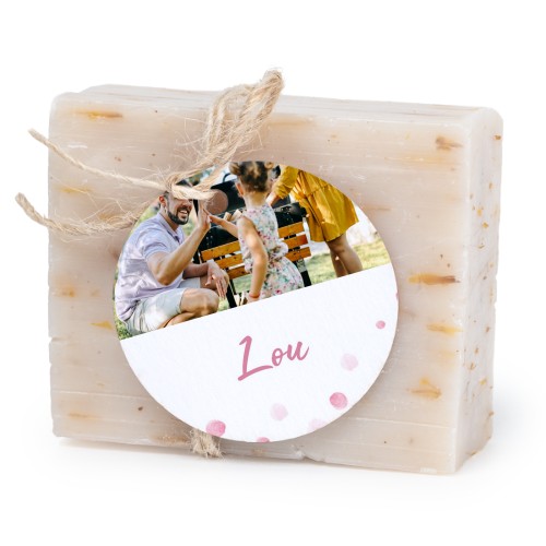 Soap bar with round label (6 pcs)