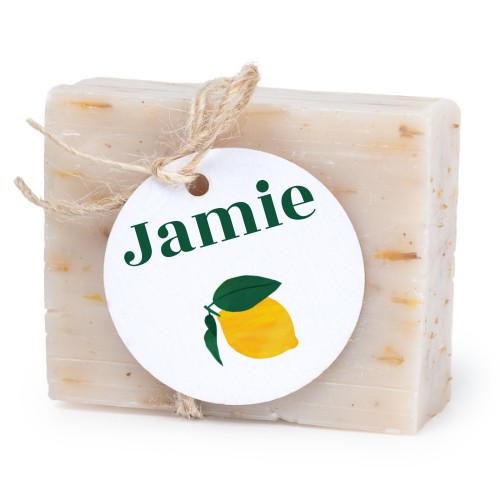 Soap bar with round label (6 pcs)