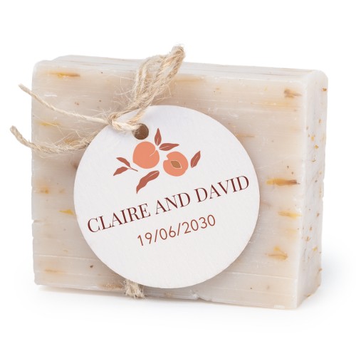 Soap bar with round label (6 pcs)