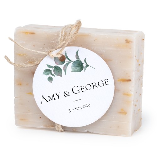 Fast tvål med rund etikett (6 st)