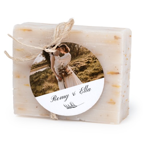 Soap bar with round label (6 pcs)