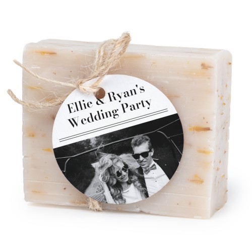 Soap bar with round label (6 pcs)