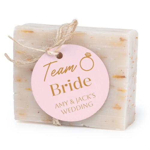 Soap bar with round label (6 pcs)