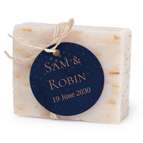 Soap bar with round label (6 pcs)