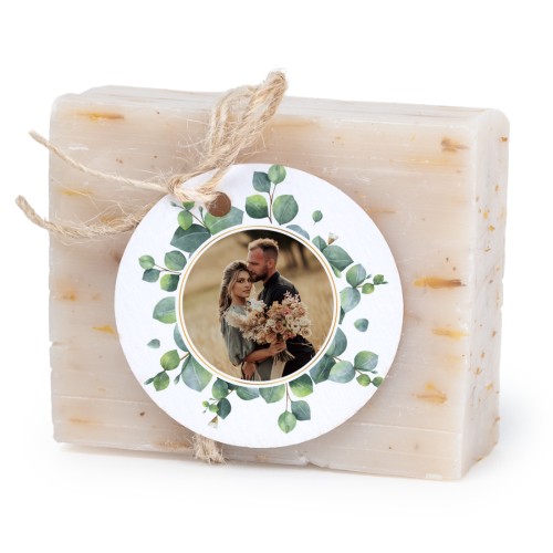 Såpestykke med rund etikett (sett à 6)