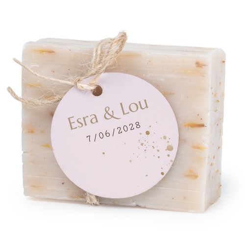 Seife mit rundem Etikett (6er-Set)