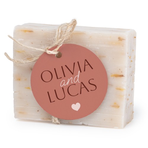 Seife mit rundem Etikett (6er-Set)