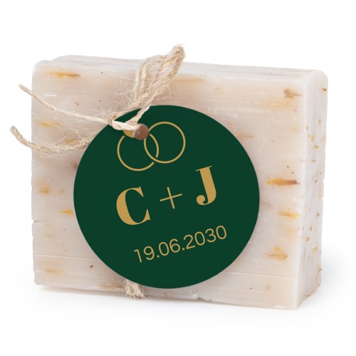 Soap bar with round label (6 pcs)