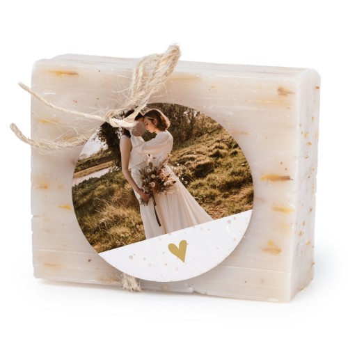 Soap bar with round label (6 pcs)