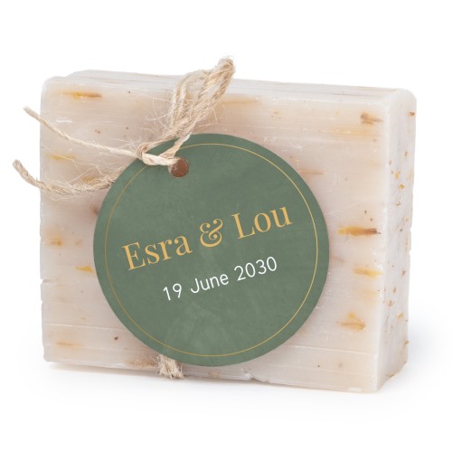 Seife mit rundem Etikett (6er-Set)