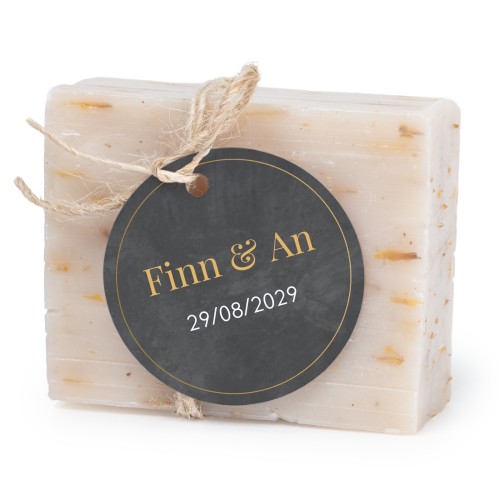 Fast tvål med rund etikett (6 st)