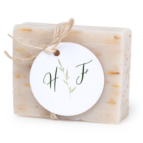 Fast tvål med rund etikett (6 st)