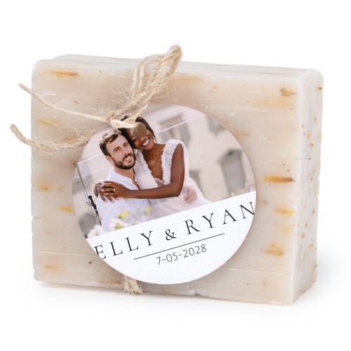 Soap bar with round label (6 pcs)